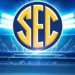 SEC blue stadium background logo